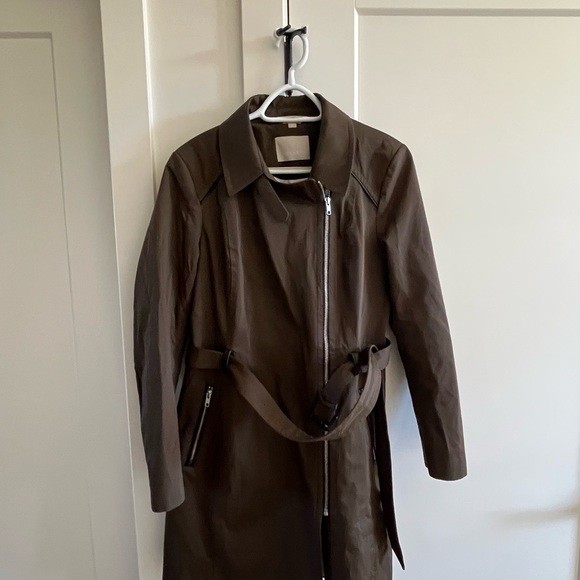 Soia & Kyo Brown Wool Blend Belted Coat - Picture 2 of 4